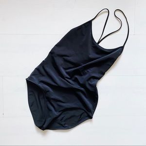 WILFRED ARITZIA one piece bathing suit black sz M